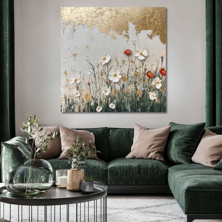 Slikanje zlatni dodir prirode | 100% originalna akrilna boja