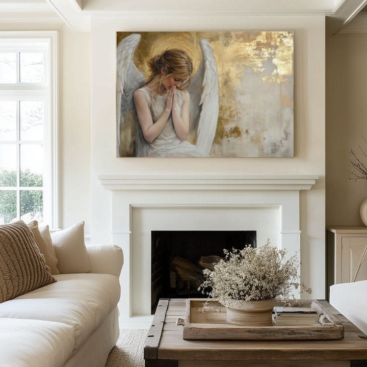 Slike anđela Zlatna soba | 100% originalna akrilna boja