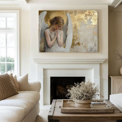 Slike anđela Zlatna soba | 100% originalna akrilna boja