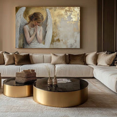 Slike anđela Zlatna soba | 100% originalna akrilna boja