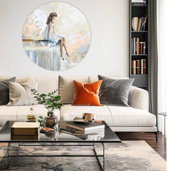 Okrugle slike sa akrilom Anđeoski odmor