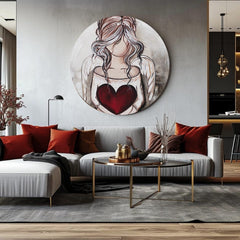 Okrugle slike sa akrilom Dar sa neba