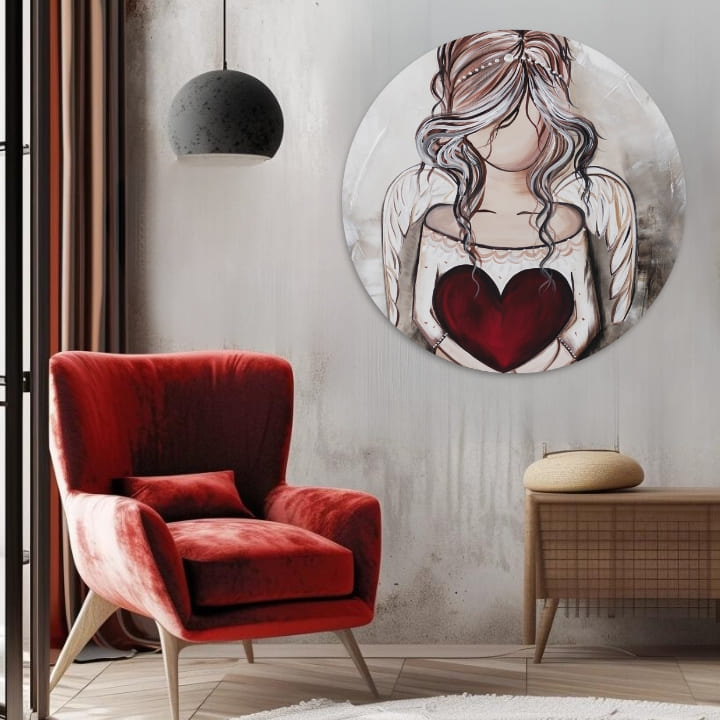 Okrugle slike sa akrilom Dar sa neba