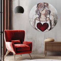 Okrugle slike sa akrilom Dar sa neba