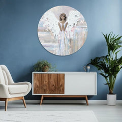 Okrugle slike sa akrilom Dodir nežnosti