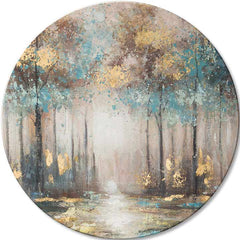 Okrugle slike sa akrilom Tajne zlatnog jutra