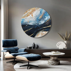 Okrugla slikana slika Zvuk okeana