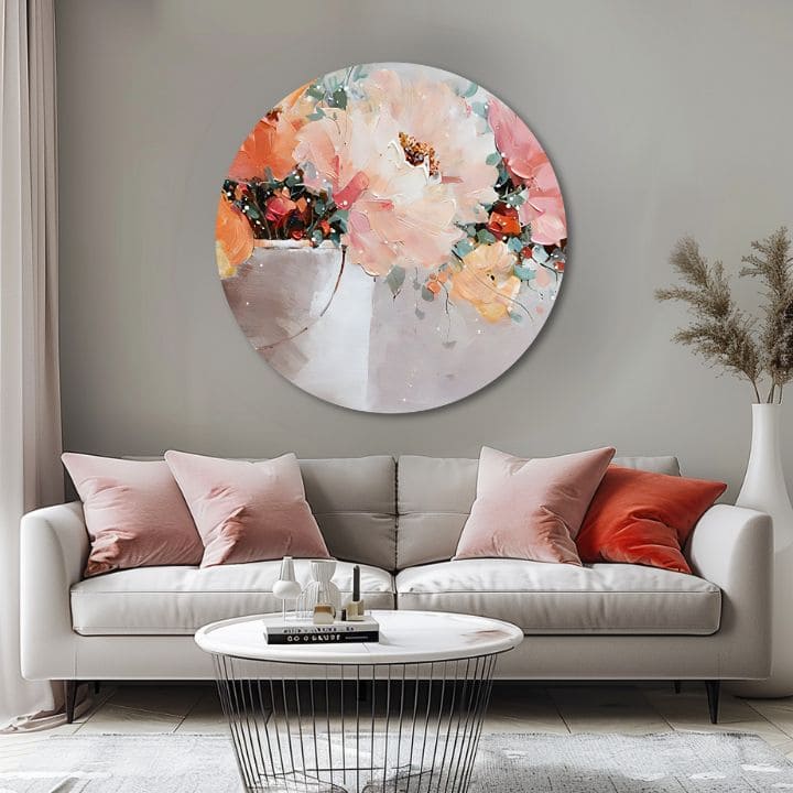 Okrugla slikana slika Želja za lepotom