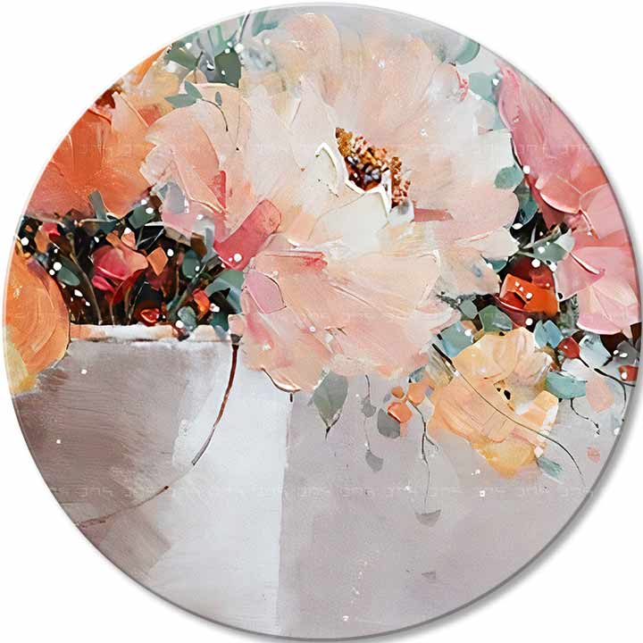 Okrugla slikana slika Želja za lepotom