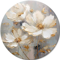 Okrugle slike sa akrilom Cveće u balskim haljinama