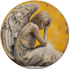 Okrugle slike sa akrilom Vings of Peace