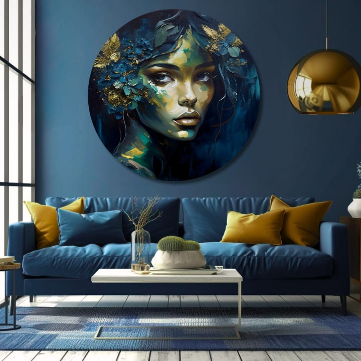 Okrugle slike akrilom Priča o ljubavi