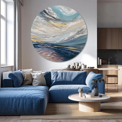 Okrugle slike akrilom Novi početak