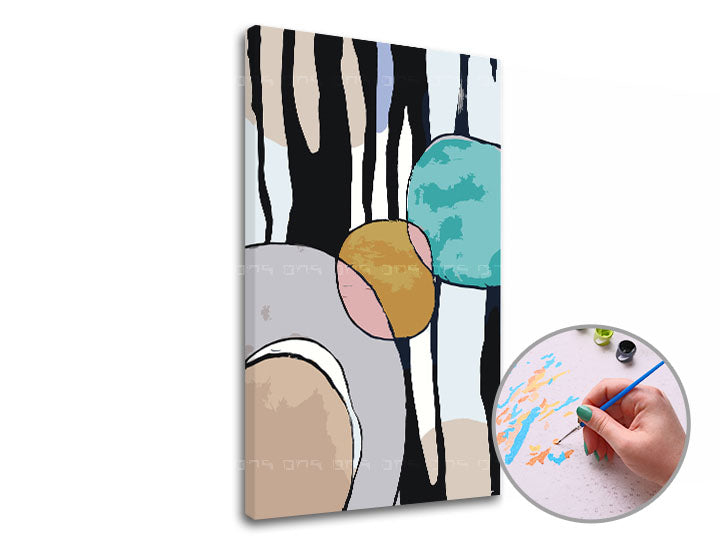 Slikanje po brojevima BOJA APSTRAKT