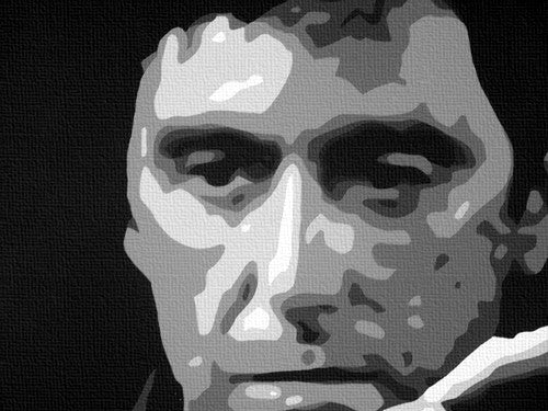 Oslikana POP ART zidna slika SCARFACE-AL PACINO 210k140 cm