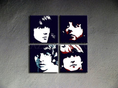 Ručno oslikana POP ART slika BEATLES 100k100 cm