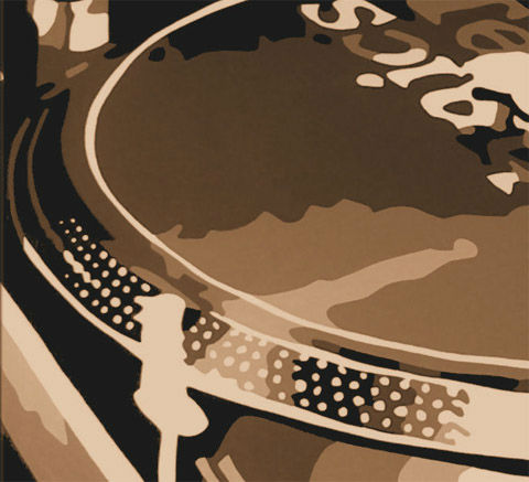 Ručno oslikana POP ART slika DJ 120k80 cm