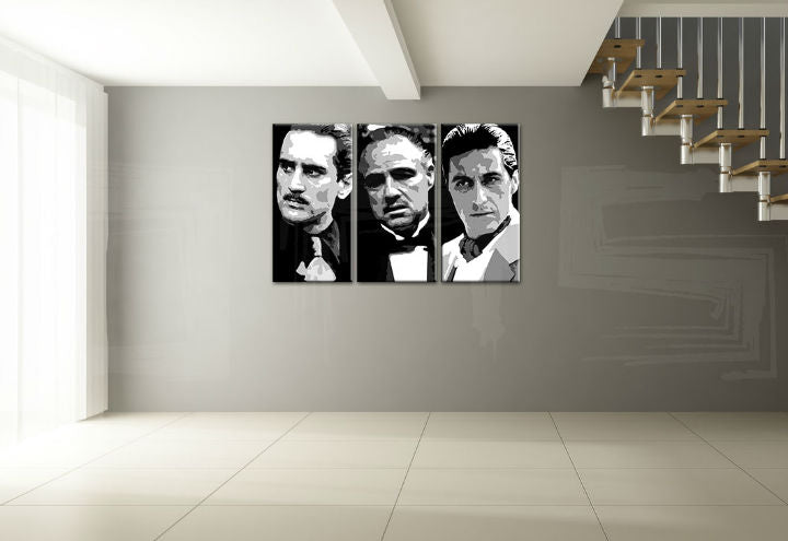 Ručno oslikana POP art slika KUM od 3 dela god123