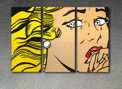 Ručno oslikana POP ART slika LICHTENSTEIN 120k80 cm