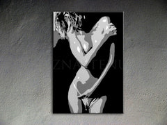 Ručno oslikana POP ART slika NUDE WOMAN 70k100 cm