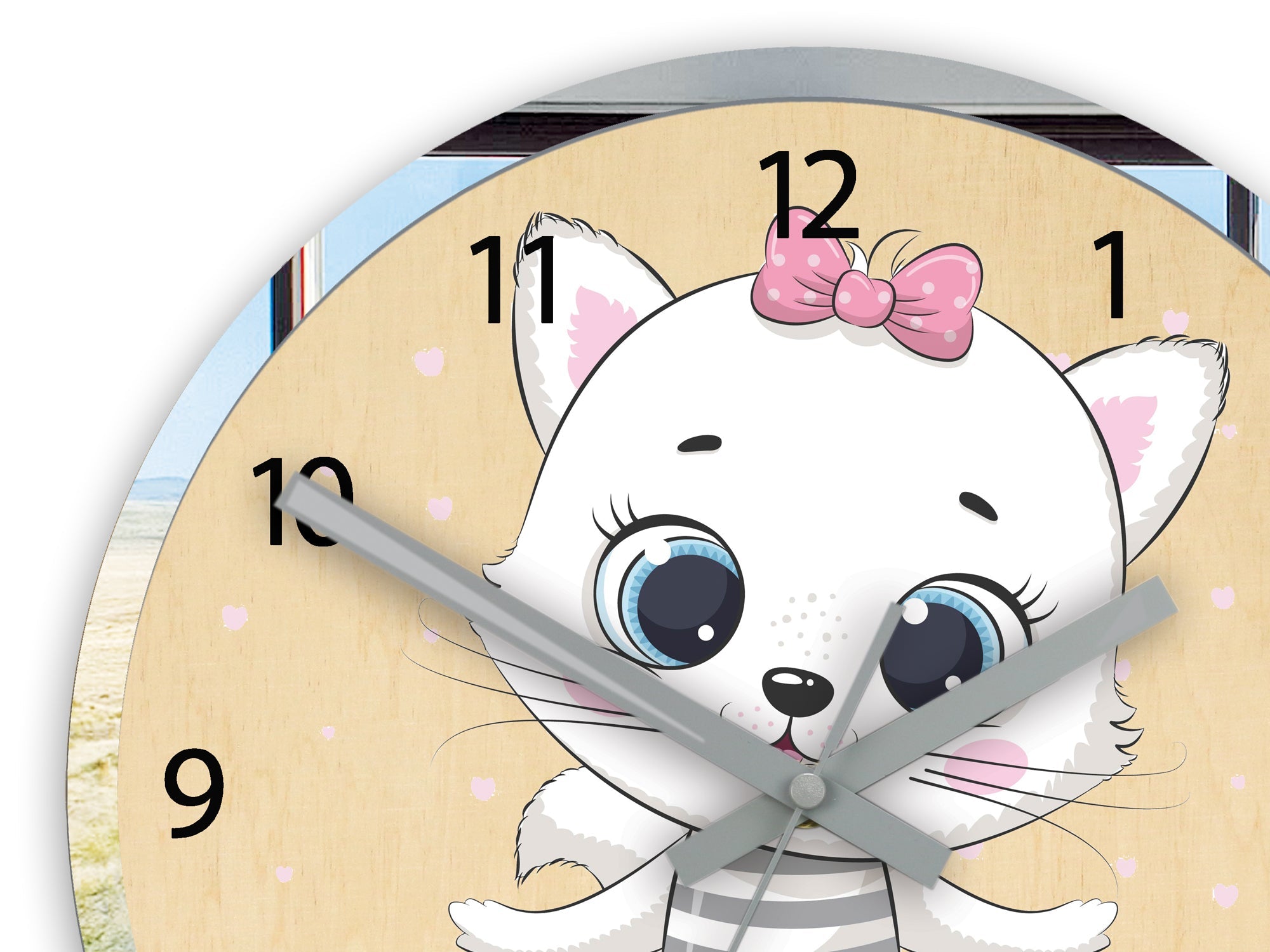 Dečiji zidni sat Cat Balerina - слика 2