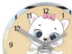 Dečiji zidni sat Cat Balerina - слика 2