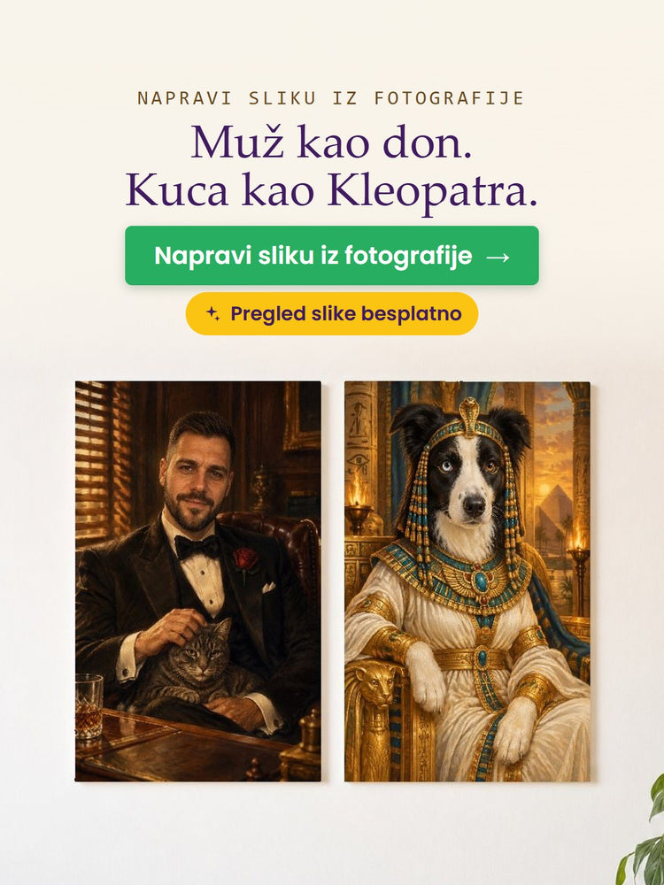 Napravi sliku iz fotografije – Muž kao don. Kuca kao Kleopatra. – Papilora
