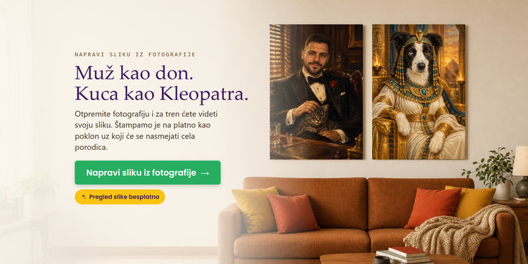 Napravi sliku iz fotografije – Muž kao don. Kuca kao Kleopatra. – Papilora