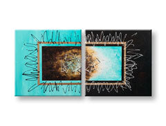 Oslikana zidna slika APSTRAKT 2-delna YOBATAB006E2