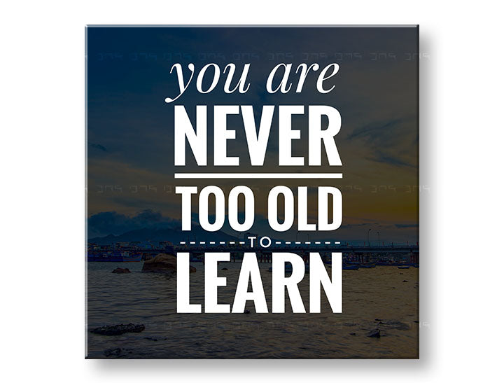 Moderan slika na platnu s motivom You are never too old, okean, planine, nebo, plaža u belih nijansama, priroda i mudrost, pogodan za kancelarije – glavna