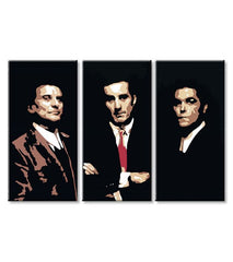 Moderan slika na platnu s motivom Goodfellas - Najlepšie mafiánske roly u crno-bežih nijansama, slava | Najveći mafiáni na platnu Goodfellas - Najlepšie mafiánske roly – proizvod, pogled 3