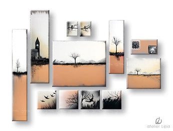 Autorska reprodukcija na platnu LAND XOBAM015E12