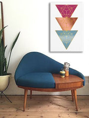 Moderan slika s motivom Complicated Apropos of Hate u belo-plavih nijansama | Slika za zid Complicated Apropos of Hate – pregled