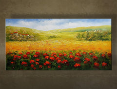 Ručno oslikana zidna slika PEJZAŽ BI145E1