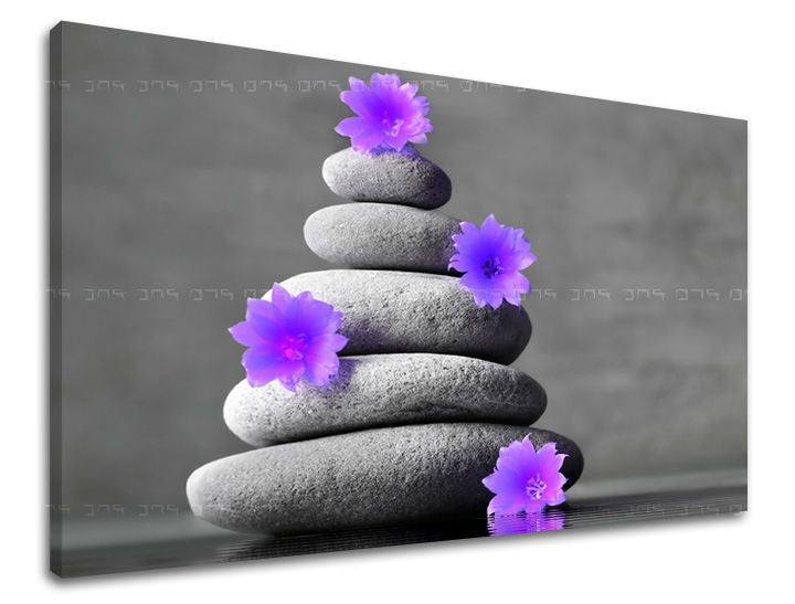 Klasičan slika s motivom odraz na vodi, inspirativni motiv, priroda u belo-plavih nijansama | Slika za zid INSPIRACIJA, harmonija i priroda – pregled