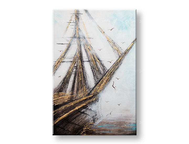 Ručno oslikana zidna slika APSTRAKT 1 deo - 60x90 cm