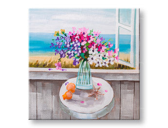 Oslikana zidna slika CVEĆE U VAZI 1-del CFAZH5149E1 - 60x60 cm