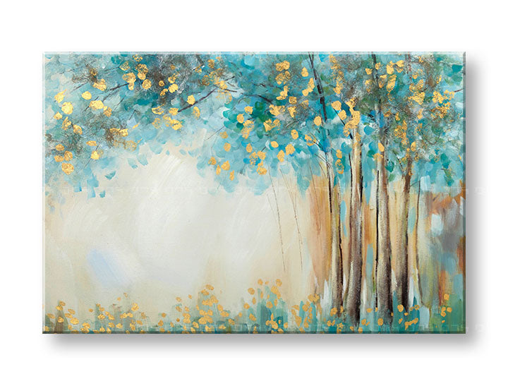 Ručno oslikana slika za zid DRVO 90x60 cm – 3D perspektiva platna na drvenom ramu | 100 % original | akril na platnu ARTMIE | Papilora.sk