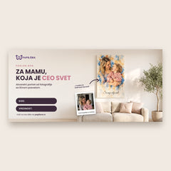 Poklon vaučer za predivan portret sa fotografije namenjen za mamu