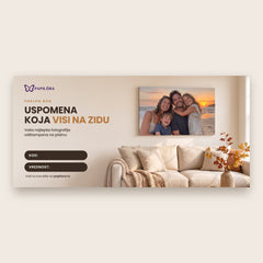 Poklon vaučer za sliku sa fotografije na platnu brenda Papilora