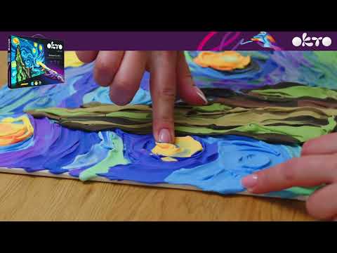 OKTO Kreativni 3D set Zvezdano nebo 30 x 40 cm