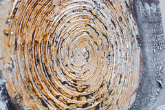 Ručno slikan slika na platnu u belo-bežih nijansama, mirna atmosfera, priroda, pogodan za kancelarije | Slikana slika za zid APSTRAKT – proizvod, pogled 3