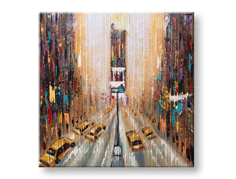 Ručno oslikana zidna slika GRAD 1 deo 70x70 cm CFAZH2979E1