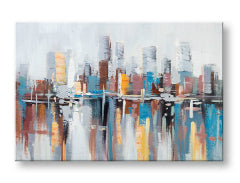 Ručno oslikana zidna slika GRAD 1 deo 90x60 cm CFAZH5135E1