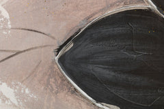 Ručno slikan slika na platnu s motivom cveće, priroda u belo-bežih nijansama, sofisticirana atmosfera, priroda i elegancija, pogodan za hodnika – proizvod