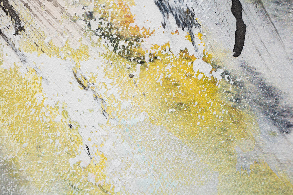 Ručno slikan slika na platnu s motivom SOVA, ptica u belo-plavih nijansama, priroda i mudrost, pogodan za dnevnog boravka | Slikana slika za zid SOVA – proizvod, pogled 4