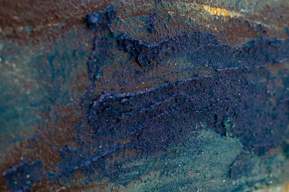 Ručno slikan slika na platnu s motivom slavna ličnost u belo-plavih nijansama, mirna atmosfera, priroda i luksuzan utisak, pogodan za kancelarije – proizvod, pogled 4