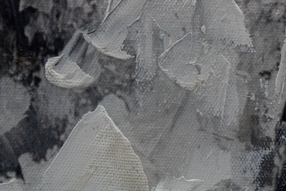 Ručno slikan slika na platnu s motivom HUSLISTKA, violina, plesačica, muzički motiv, priroda u belo-bežih nijansama, elegantna atmosfera – proizvod