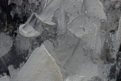 Ručno slikan slika na platnu s motivom HUSLISTKA, violina, plesačica, muzički motiv, priroda u belo-bežih nijansama, elegantna atmosfera – proizvod