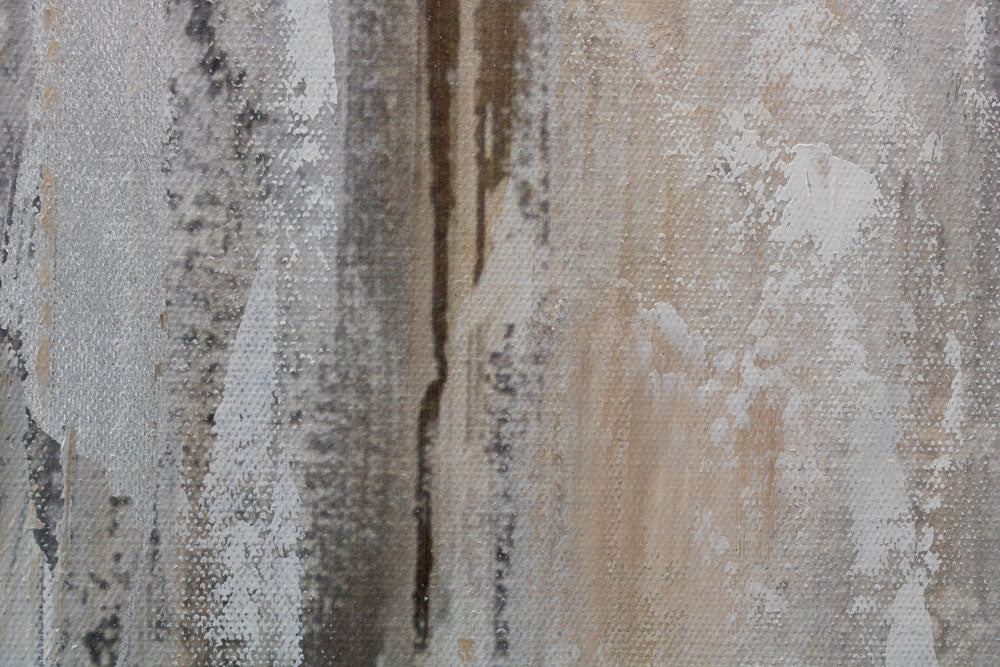 Ručno slikan slika na platnu s motivom HUSLISTKA, violina, plesačica, muzički motiv, priroda u belo-bežih nijansama, elegantna atmosfera – proizvod, pogled 4